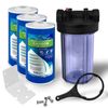 High Capacity Transparent Whole House Water Filter System Granular Carbon Filter