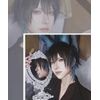 Men's Wig, Wolf, Black, Inner Color, Blue, Short, Handsome, Natural, Small Face, Easy to Wear, Heat Resistant, Harajuku Style, Fashion, High Quality