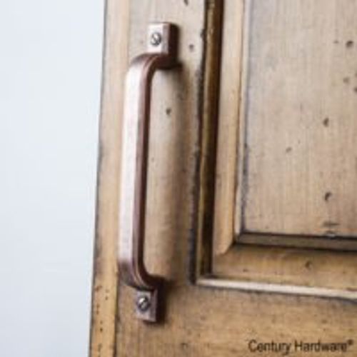 4 Pack Farmhouse Matte Red Copper, Drawer Pull, Cabinet Hardware Handle Pull, Rustic Furniture Pull,128mm cc, Raw Authentic, 20788-MAC