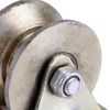 Yosoo 2Pcs/Set 2" V Type Sliding Gate Roller Steel V Type Wheel with Bracket for Sliding Gate Track