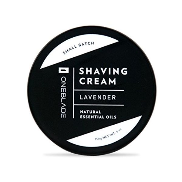 OneBlade Black Tie All-Natural Lavender Shaving Cream for Men 150ml - Sulfate, Paraben, & Alcohol Free