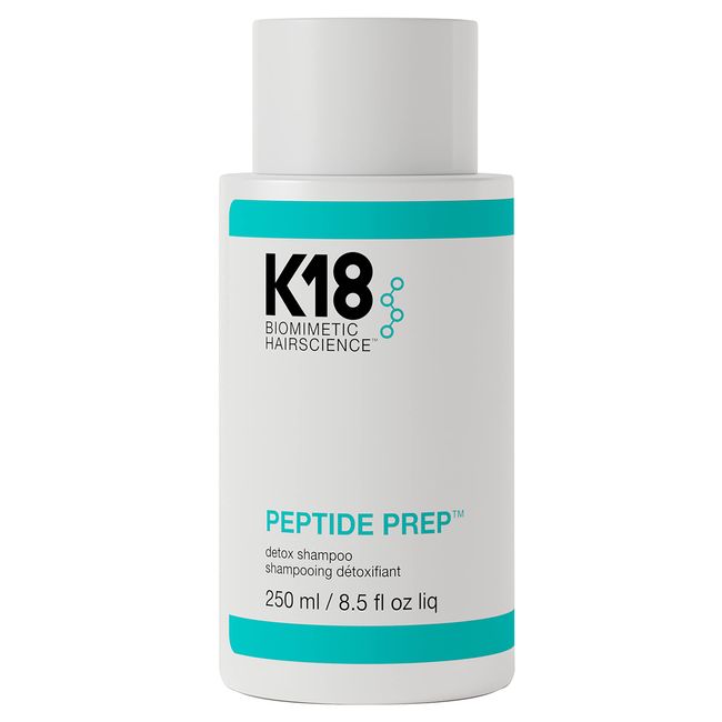 K18 Peptide Prep Color Safe Detox Clarifying Shampoo to Nourish Hair while Removing Buildup for a Clean, Healthy Hair Canvas, 8.5 fl oz