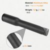 TRIWONDER Bicycle Stem Adapter Ahead Replacement Column Handle Post Thread Stem Bike Extender Stem Riser Adapter (Black, 25.4mm x 150mm)