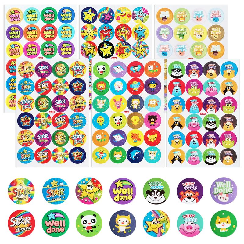 Azushwer 1440 Reward Stickers for Kids, Sticker Pack for Teachers ...