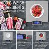 22 LB Digital Kitchen Scale Stainless Steel Precision Weighing with Tare Feature