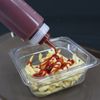 Hakka 6 Pack 12 oz Plastic Squeeze Bottles Condiment Sauce Mustard Dispenser