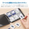 Elecom CMC-06NMC12 SD Micro SD Case, 12 Storage (SD, 11 MicroSD + 1 SD)