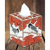Fall Chickadee Plastic Canvas Tissue Box Cover Kit