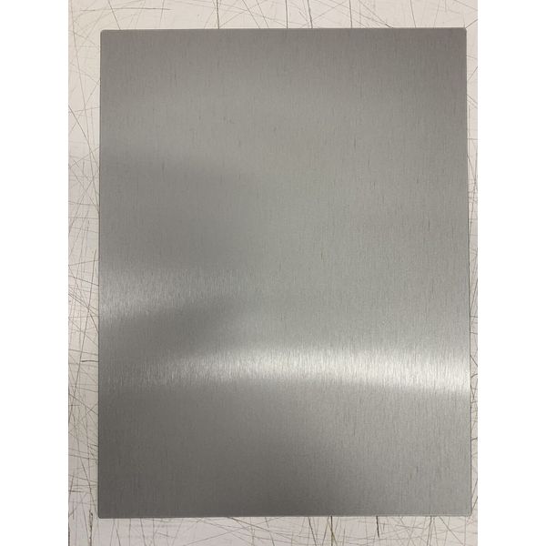 .015 Thick Lexan Stainless Steel Brushed Look Patch 3M 467 Permanent Adhesive