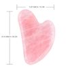 AOVIOANDY Gua Sha マッサージツール ローズクォーツ 翡翠 GuaSha フェイシャルツール Gua-Sha ストーン 首 ボディ スパ 指圧 こすり マッサージ トリガーポイント トリートメント