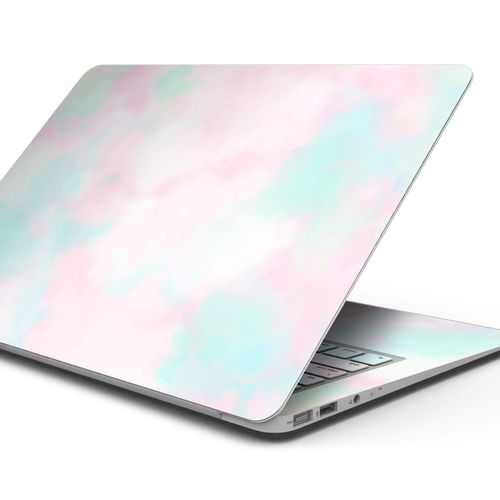 Design Skinz Pretty Pastel Clouds V7 Full-Body Wrap Scratch Resistant Decal Skin-Kit Compatible with MacBook 14" Pro M1 (A2442)