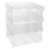 4 -Tier 12 Container Stackable Bottle Holder Wine Drink Storage Rack Stand Shelf