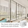 4 Pack Blind Brackets 1 Inch Window Blinds Headrail Holders White Profile Box Mounting Bracket Mini Blinds Box Mounting Bracket