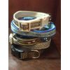 MATILDA Designer Dog Collar. Sky Blue. 11"-15"