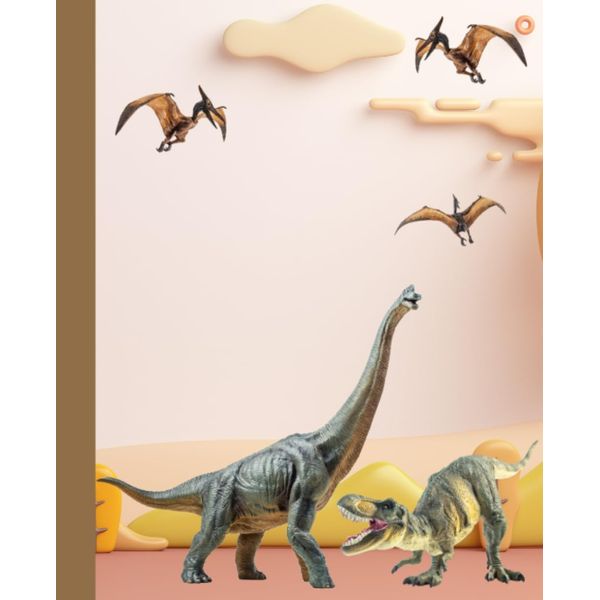 Dinosaur Composition Notebook: Write, Journal, Doodle | 110 Wide-Ruled Pages | 7.5" x 9.25"