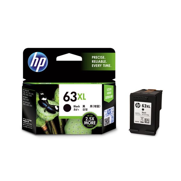 [Amazon.co.jp Exclusive] HP 63XL Ink Cartridge, Black (Extra Volume)