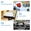 PARKVISION Reversing Camera Side View Camera Front View Camera Car with Rotatable Lens,Sticky Paste Installation,Upside Down Flip Image Function Without Parking Line Reverse Camera[PAL-142]