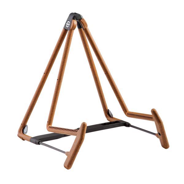 K&M König & Meyer 17580.014.95 Heli 2 Acoustic Guitar Stand | Folding A-Frame for Acoustic Guitars | Adjustable & Collapsible | Sturdy & Durable | Pro’s Choice | German Made Cork Infused Rubber