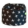 Cotton Black Skull and Cross Bone Pirate Bean Bag Large Size