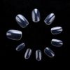 Kingsie Nail Tips, Set of 600, 10 Different Sizes, Oval, Short, False Nails, Plain, Fake Nails, Gel Nails, Nail Supplies, Nail Art, DIY, Practice, Professional, Beginners, Transparent