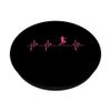 Runner Heartbeat Half Marathon Running Lover Graphic PopSockets Swappable PopGrip