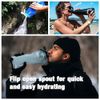 Vapur Eclipse Flexible Water Bottle - with Carabiner, 1 Liter (33 oz) - 2 Pack -