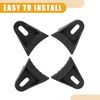 Partuto 16 Pcs Fit 4" 6" 8" Universal Speaker Grill Clips - Plastic Black
