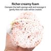 BAIMEI Bath Sponge, Body Loofah Scrubber, Exfoliating Bath Sponge, Shower Use Sponge for Men, Women (Pink Grey)