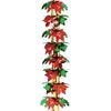 Poinsettia & Holly Garland/Column Party Accessory (1 count) (1/Pkg)