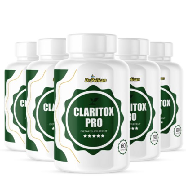 Claritox Pro-Digestive Support- 5 Bottles-300 Capsules