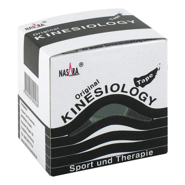 NASARA Kinesiotape 5 cmx5 m schwarz 1 St
