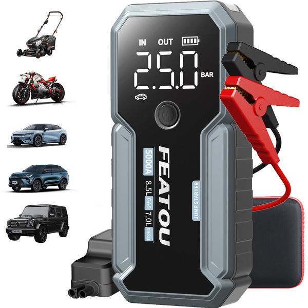 Portable Car Jump Starter,5000A Battery Charger,SuperS