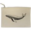'Blue Whale Side View' Canvas Clutch Bag/Accessory Case (CL00042745)