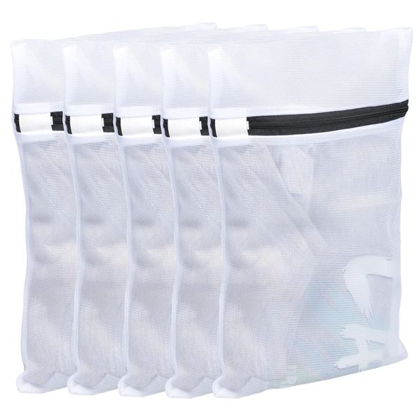 ZMHJY 5 Pack 30 x 40 Mini Laundry Bags, Laundry Net, Laundry Supplies, Washing Machine, T-shirt, Bra Inner, Underwear, Washing Bag, Fine Mesh Thickness