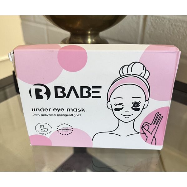 Babe under eye mask with activated collagen & gold New 5 pairs unopened