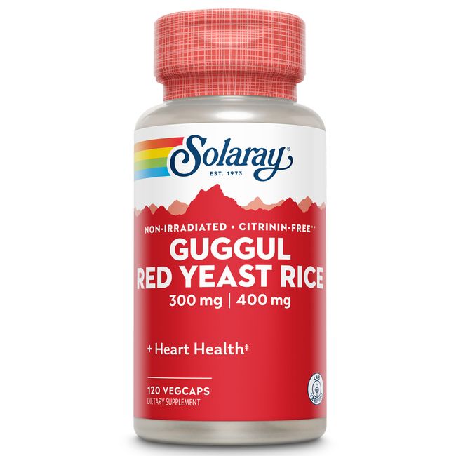 Solaray Guggul Gum Extract & Red Yeast Rice | 120ct