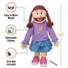 25" Amy, Peach Girl, Full Body, Ventriloquist Style Puppet