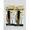 S.he Makeup Eyebrow Styling Liquid Setting Gel Holds Brow Fix Waterproof (2 pcs)