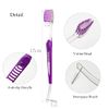 HRASY 5 Pack Orthodontic Toothbrush Double-Ended Interspace Brush V-Trim Brush for Brace and Teeth Detail Cleaning, 5 Colors