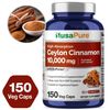 NusaPure Ceylon Cinnamon 10,000mg Per Caps | 150 Veggie Capsules | Non-GMO
