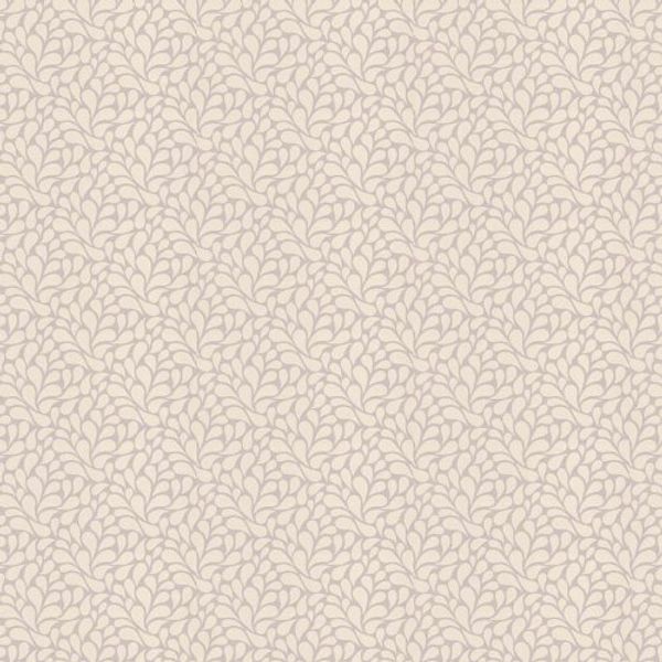 MyTinyWorld Dolls House Miniature Beige Styalised Leaves Wallpaper