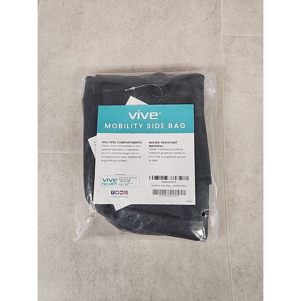 Vive Health Mobility Side Bag for Wheelchairs, Mobility Scooters, Rollators