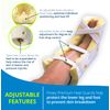 Posey 6145 Premium Heel Guard, One Size Fits All, Foam, Yellow/White