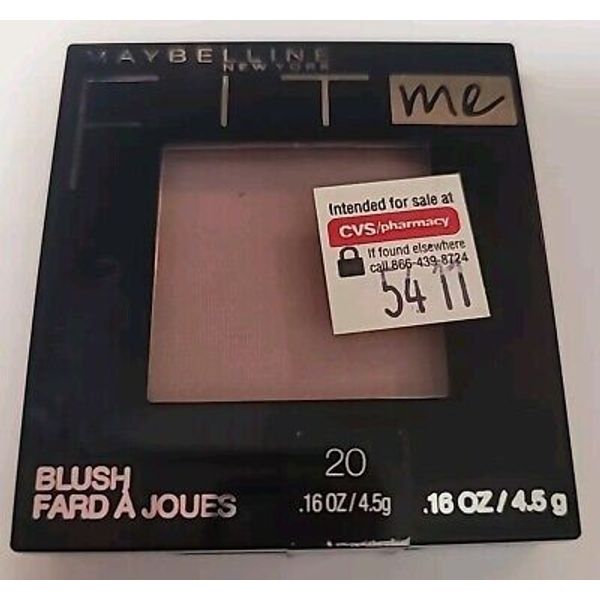 Maybelline Fit Me Blush #20 Mauve 0.16 Ounce Face Makeup Cosmetic New/Sealed