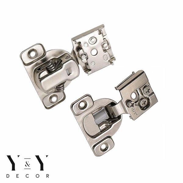 40 Pack (20 Pairs) 1/2" OVERLAY SOFT CLOSE Face Frame Compact Cabinet Hinge