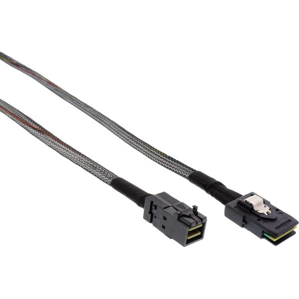 InLine 27628A Mini-SAS HD Kabel, SFF-8643 zu SFF-8087, mit Sideband, 0,5m
