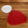 Pebble Placemat Set - Gloss White 2 Placemats Large 38cm