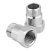1 Pair Oxygen Sensor Adapter, 32mm M18*1.5 O2 Oxygen Sensor Extender Extension Spacer Bungs Adapter Silver