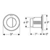 Geberit Dual Type01 Flush Button White Alpine for Concealed Cistern 12cm and 15cm - 116.042.11.1