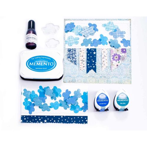 Tsukineko Memento Dye Ink Pad - Tuxedo, 7 x 2 cm